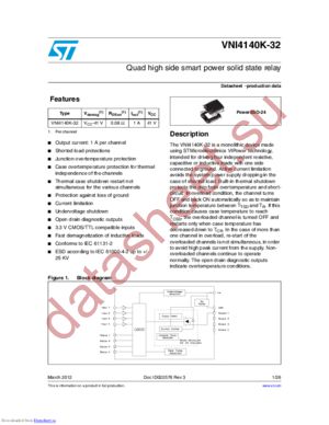 VNI4140K-32 datasheet  