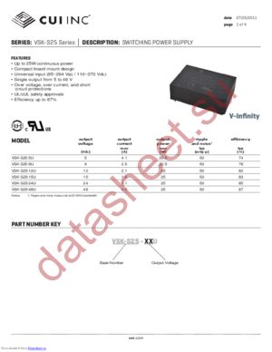 VSK-S25 datasheet  