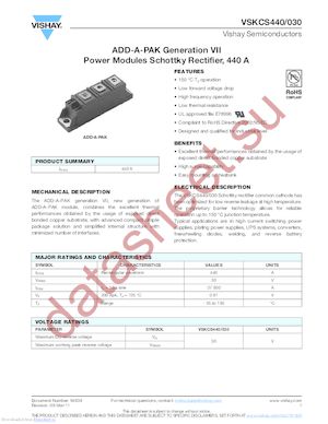 VSKCS440_11 datasheet  