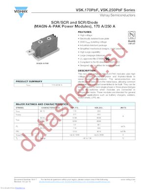 VSKL170-16D25 datasheet  