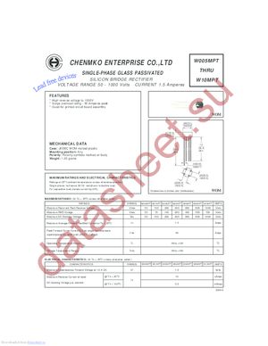 W10MPT datasheet  