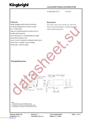 W138A8QMP/YD/TG datasheet  