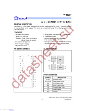 W2425770LL datasheet  