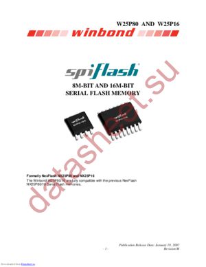 W25P16VSFIG datasheet  