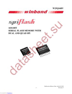 W25Q16BVZPIG datasheet  