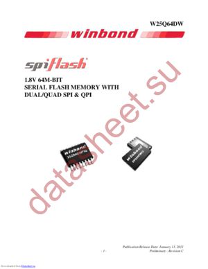 W25Q64DWSFIP datasheet  