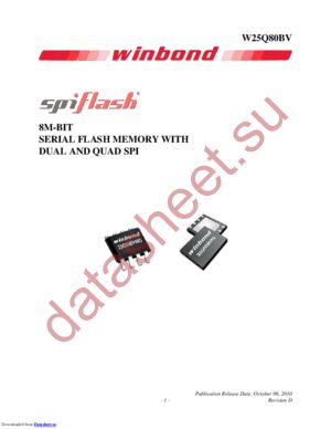 W25Q80BVDAIG datasheet  