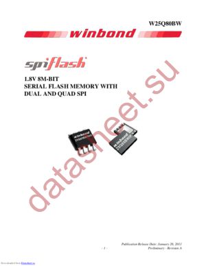 W25Q80BWSNIG datasheet  