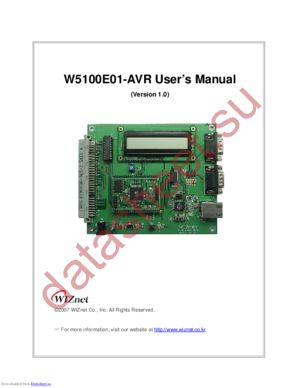 W5100E01-AVR datasheet  