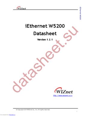 W5200 datasheet  