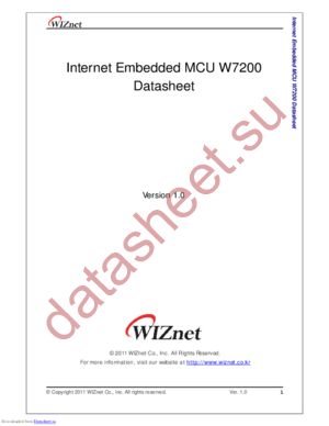 W7200 datasheet  