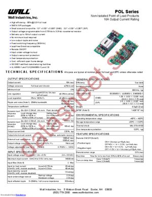 POLS16-05T datasheet  