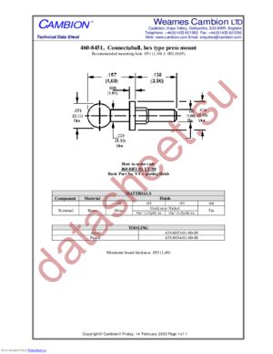 460-8451 datasheet  