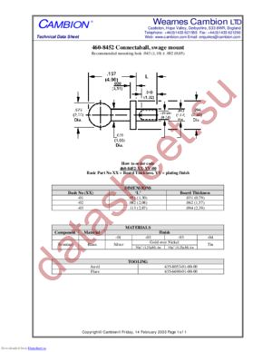 460-8452 datasheet  