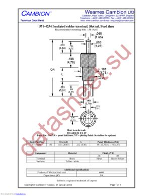 571-4254 datasheet  