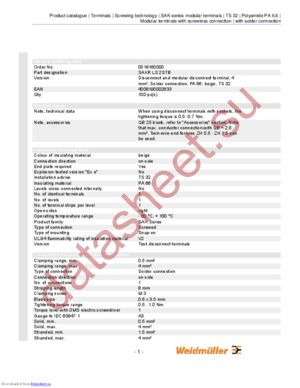 0518160000 datasheet  