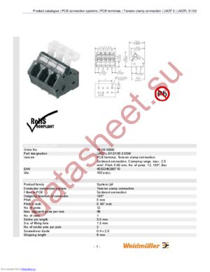 1811610000 datasheet  