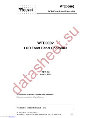 WTD0002 datasheet  