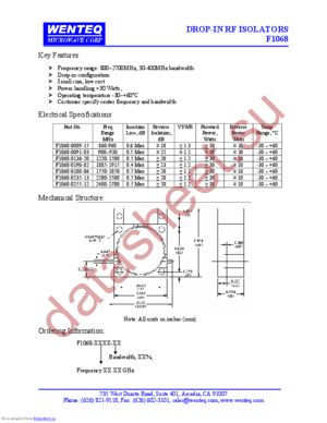 F1068-0091-03 datasheet  