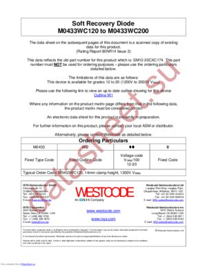 M0433WC160 datasheet  