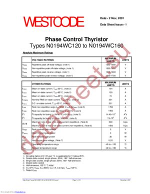 N0194WC160 datasheet  