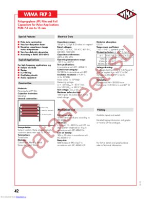 FKP1 .047/2000/10 datasheet  