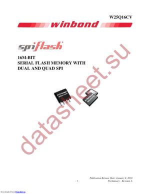 w25q16cv datasheet  