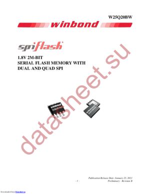 w25q20bw datasheet  