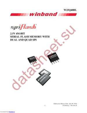 w25q40bl datasheet  