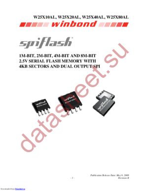 w25x10al datasheet  