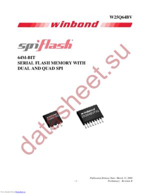 W25Q64BV datasheet  