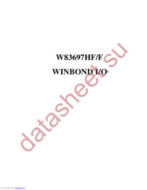 W83697HFFDC datasheet  
