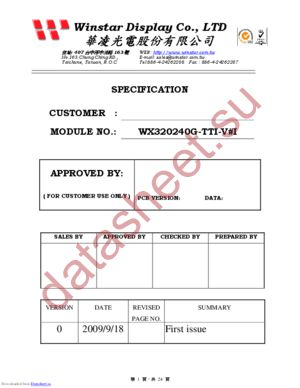 WX320240G-TTI-VI datasheet  