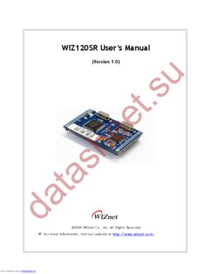 WIZ120SR-EVB datasheet  