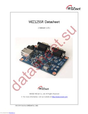 WIZ125SR datasheet  