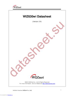 WIZ630wi datasheet  