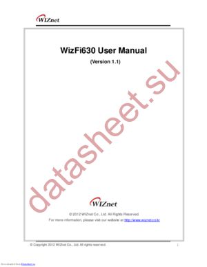 WizFi630 datasheet  