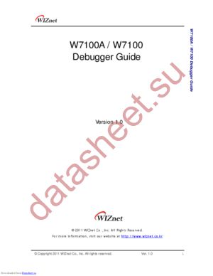 iMCU7100Debugger datasheet  
