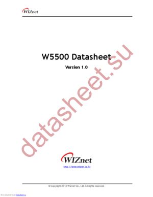 W5500 datasheet  