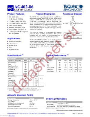 AG402-86PCB datasheet  