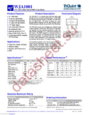 WJA1001-PCB datasheet  