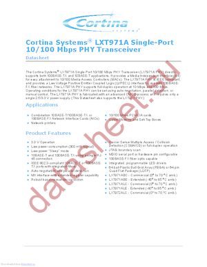 DJLXT971ALC.A4 834105 datasheet  