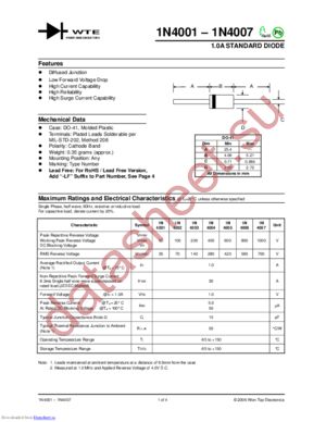 1N4002-LF datasheet  