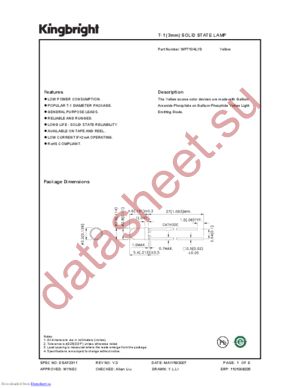 WP7104LYD datasheet  