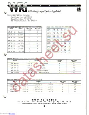 WRI3021-D5 datasheet  