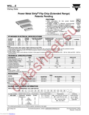 WSL2010E10E0EBA datasheet  