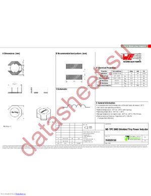 744042180 datasheet  