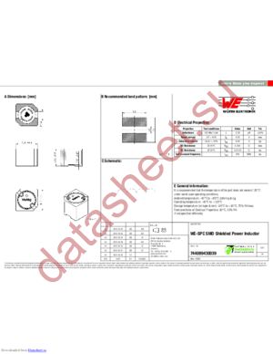 744089430039 datasheet  