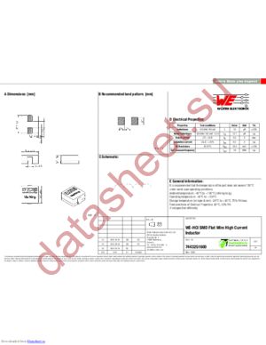 7443251600 datasheet  