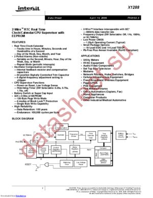 X1288VG datasheet  